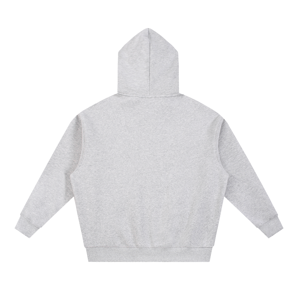 Boxy Logo Hoodie — Grey