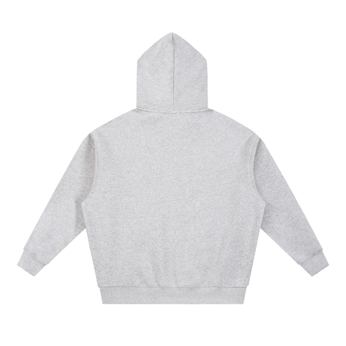 Boxy Logo Hoodie — Grey