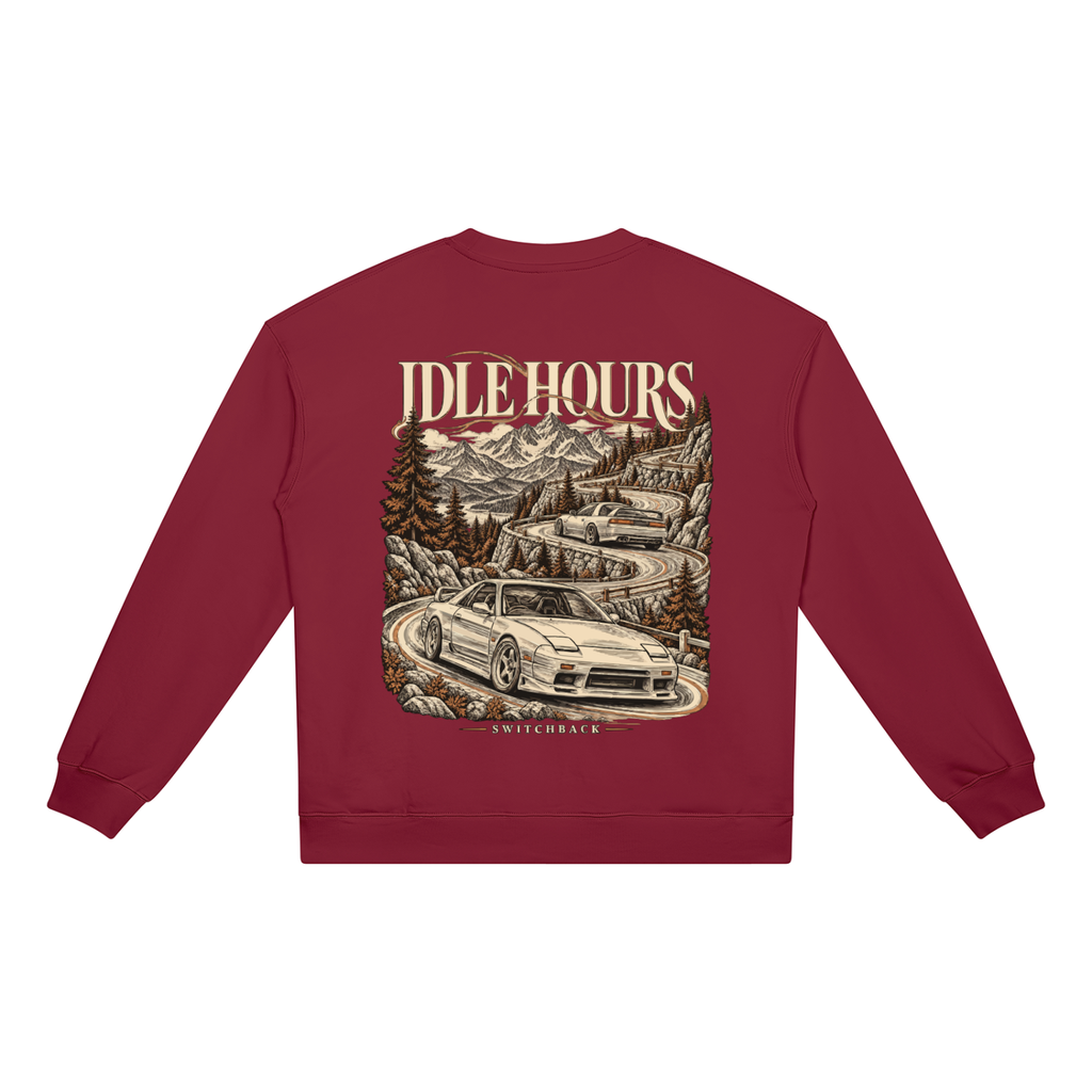 Switchback Sweatshirt — Burgundy