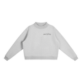 Mock-Neck Logo Sweatshirt — Grey