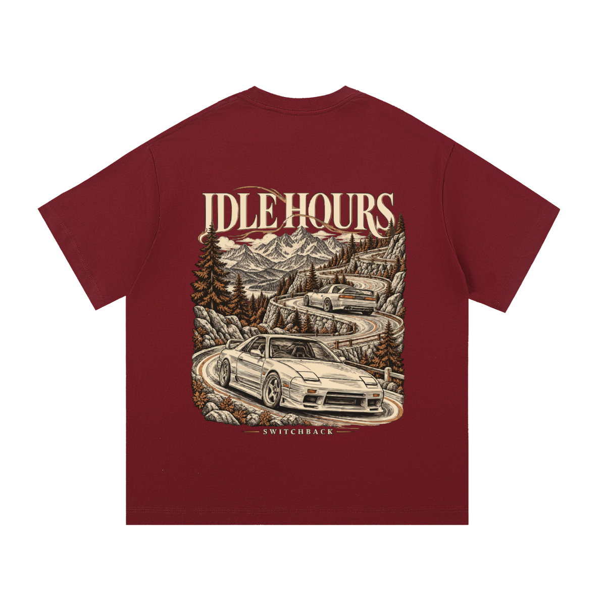 Switchback T-Shirt — Burgundy