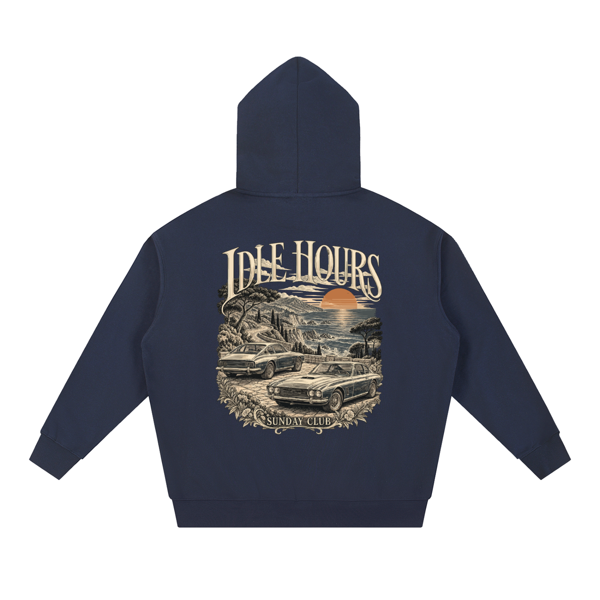 Sunday Club Hoodie — Midnight Blue